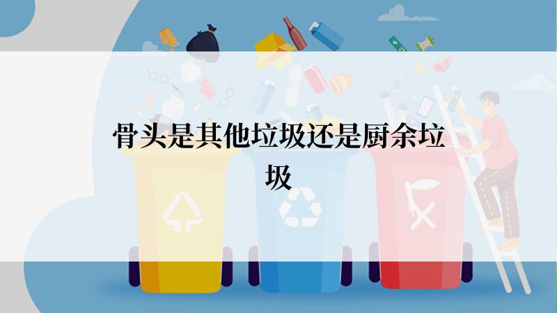 骨头是其他垃圾还是厨余垃圾