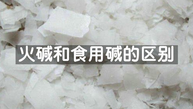 火碱和食用碱的区别