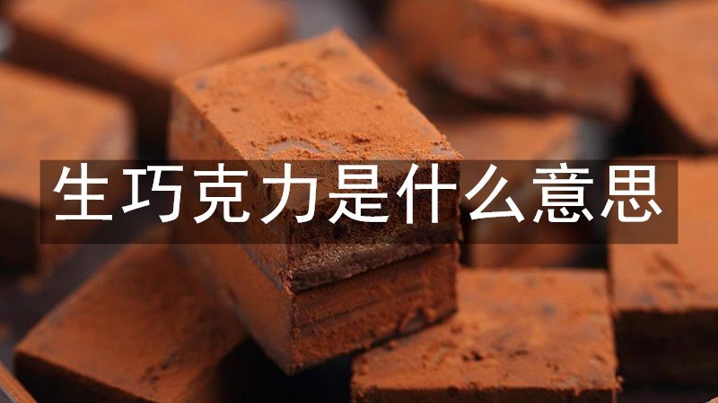 生巧克力是什么意思 发条视频
